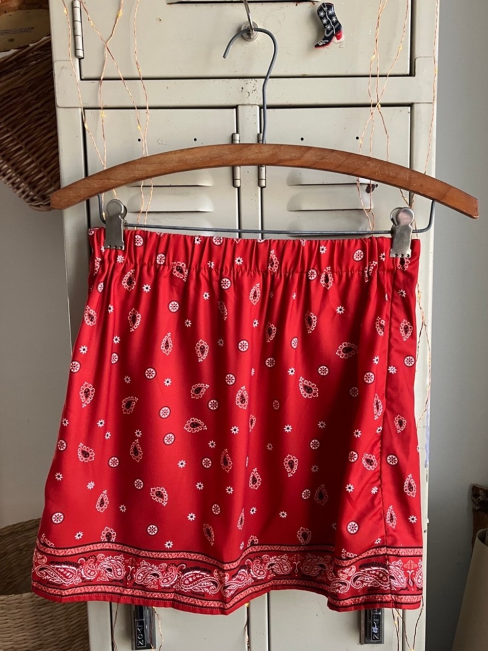 Kids Paisley Print Front Wrap Skirt - Picture 7 of 7